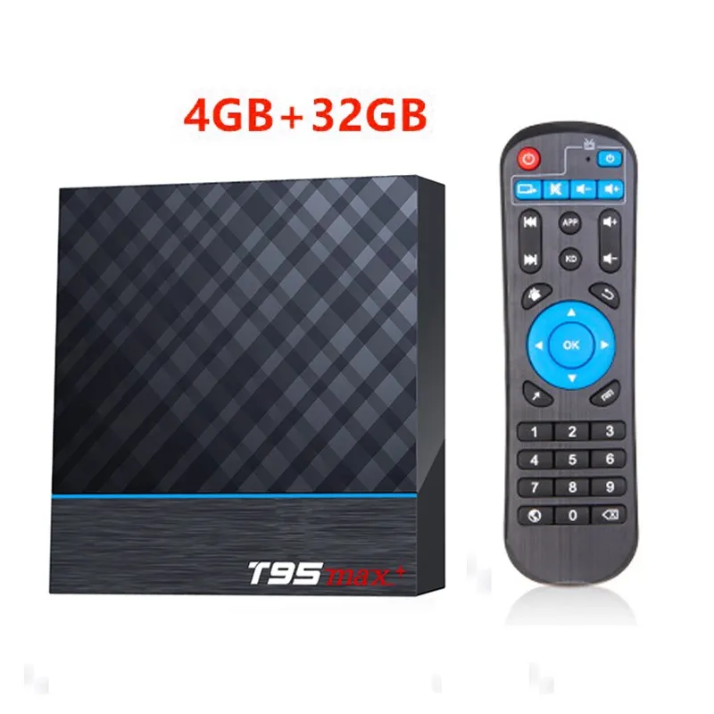 T95 MAX Plus Smart tv Box S905X3 64 Bit Android 9,0 4GB rom 64GB ram tv Box 2,4G+ 5G двухдиапазонный WiFi UHD 8K Media Playr PK X96 Air - Цвет: 4G32G