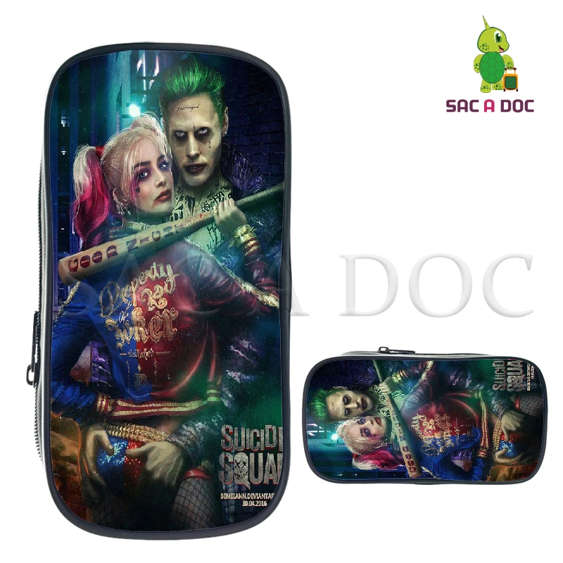 Бургундия Сумка-карандаш для косметички Doc Joker, пенал для мальчиков и девочек, школьные принадлежности, сумка для путешествий, косметичка - Цвет: Бургундия