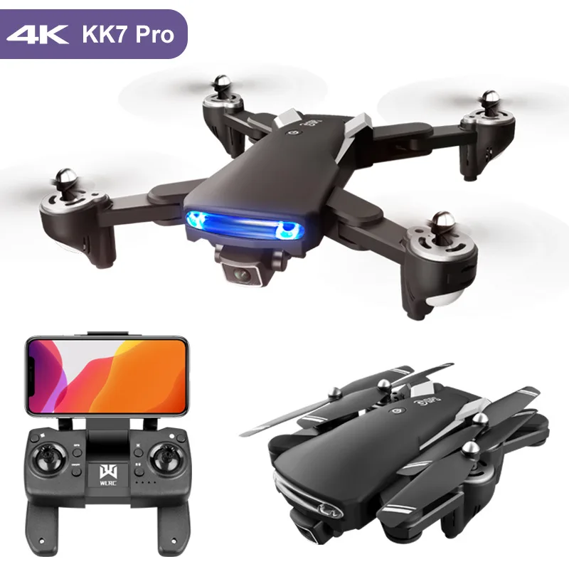 Новый KK7 Дрон с разрешением 4K HD пикселей 5G Wi-Fi GPS позиционирования интеллигентая