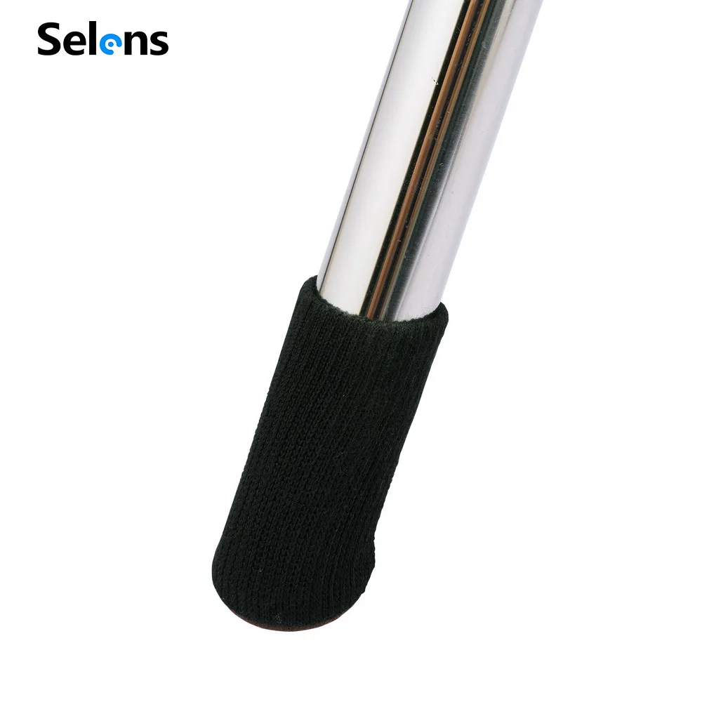 Selens Photography Light Stand Foot Protection Non-slip Studio Stainless Steel Light Stand Leg Cover for Tripod