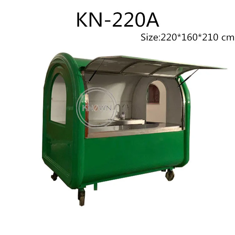 KN-220A Различные модели трейлеров для еды, уличные, используемые для напитков, закусок, тележка для еды - Цвет: KN-220A
