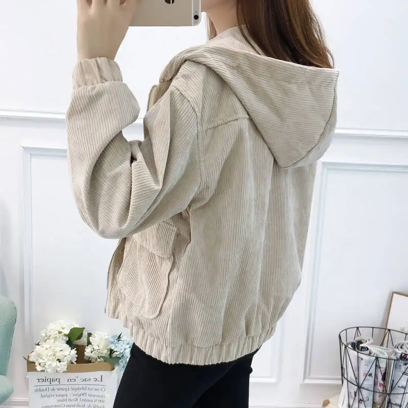 Most effective  Jacket Chaqueta Coat Clothes Streetwear New 2019 Women Jacket Long Sleeve Turn-down Collar Outerwea