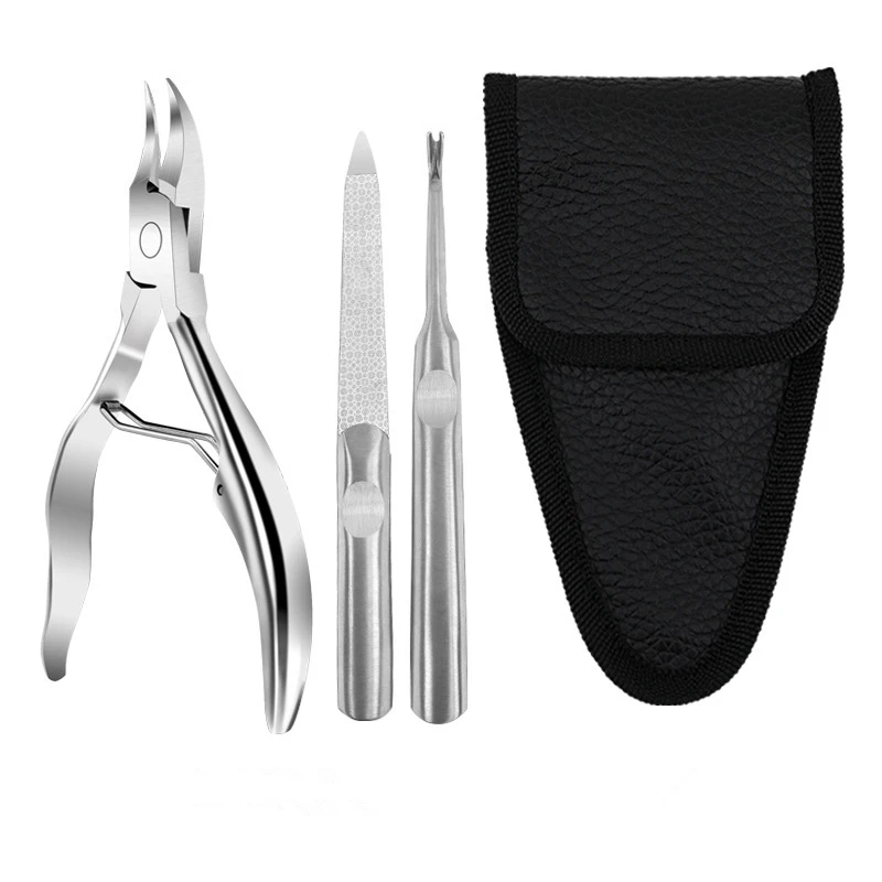 Tagliaunghie Qmake Tagliaunghie per unghie incarnite Tagliaunghie per cuticole Lima per unghie Pelle morta Rimuovi pedicure Tagliaunghie in acciaio inossidabile Strumenti per la cura delle unghie_voghion.com