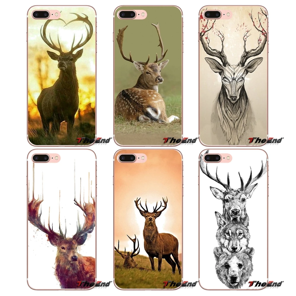 

Soft Transparent Cases Covers For Samsung Galaxy J1 J2 J3 J5 J7 A3 A5 A7 2015 2016 2017 J330 J530 J730 Minimalist animal deer