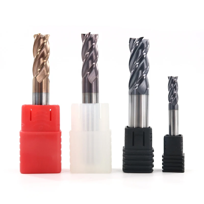 

5Pcs HRC45 8mm End/Face Milling Cutter 4 Flute Tungsten Cobalt Alloy Milling Cutter For CNC Machine Tool TiCN Coating End Mill
