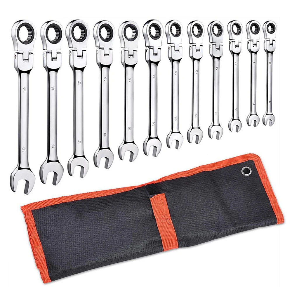 Petpig Car Wrenches Set Ratchet Key Set 5/7/12pcs Spanners Tools Set