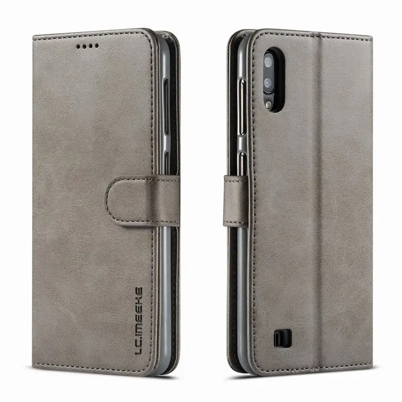 Luxury Vintage Leather Flip Wallet Phone Case with Magnetic Closure