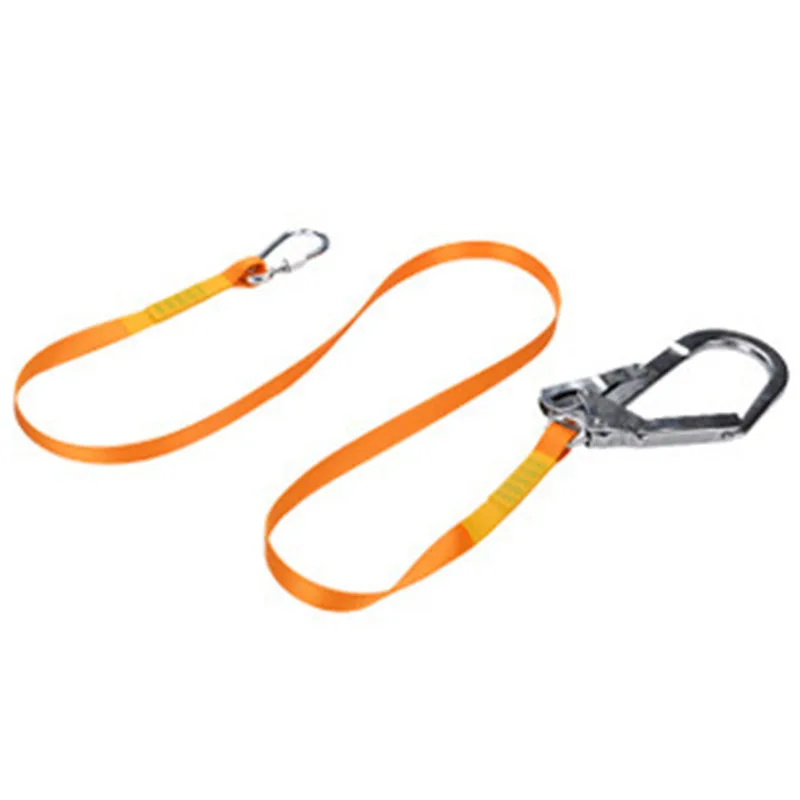 

Outdoor Climbing Safety Harness Belt Strap+ Carabiner Clip Protection Hook