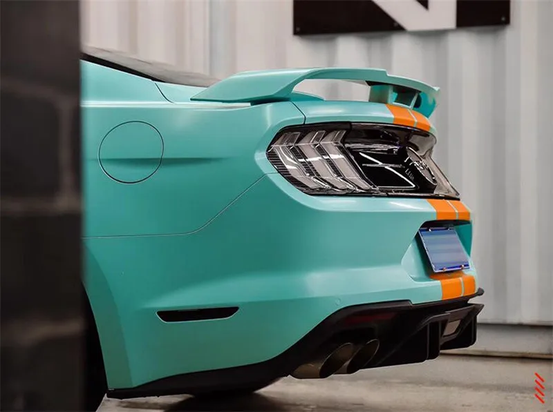 Для нового Mustang спойлер из углеволокна крыло багажника хвост- Ford Mustang ABS Материал праймер цвет автомобиля spoile задняя губа