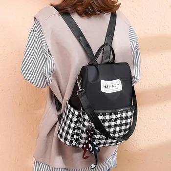

Women Oxford Backpack Female Anti Theft Lightweight Backpack Shoulder Bag with Cute Pendant Hot Selling Free Dropship