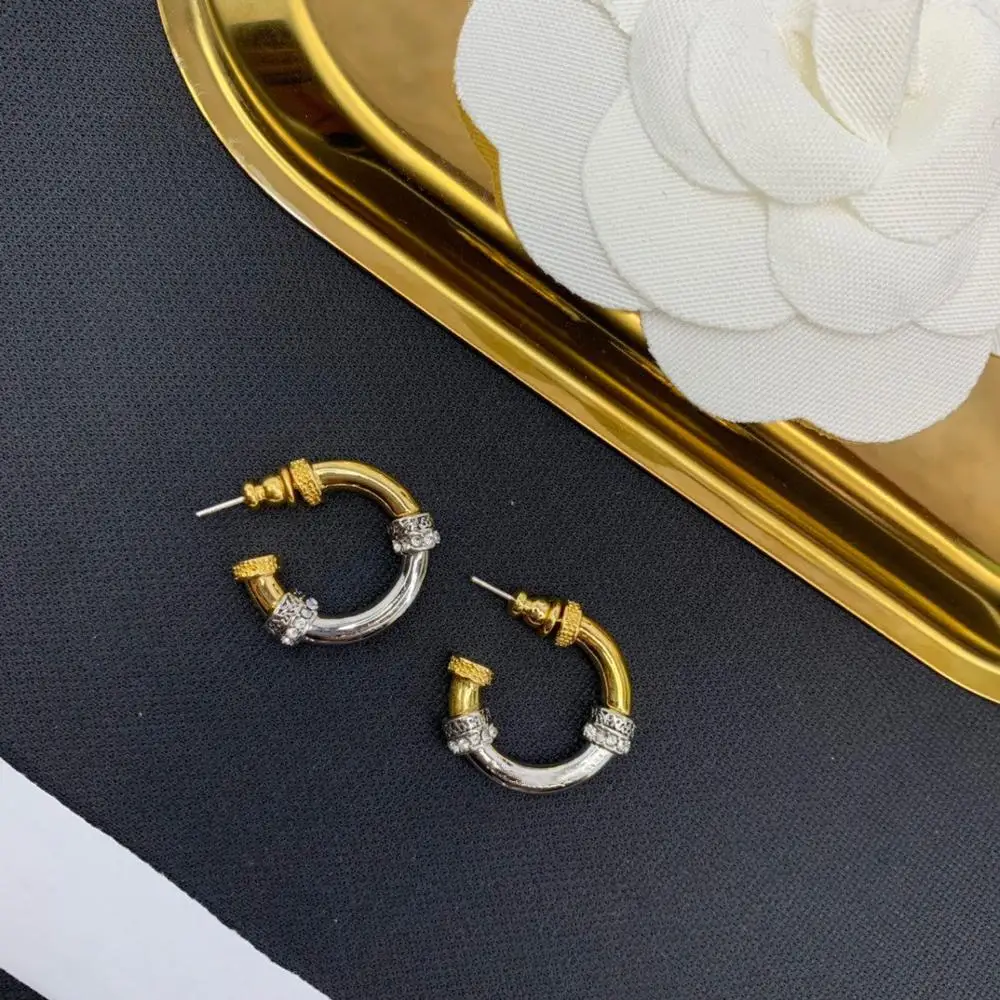 New 2022 Hot Brand Fashion Party Jewelry For Women Hoop Punk Earrings