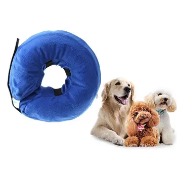 

Protective Inflatable Dog Cat Collar Recovery Cone Soft Plush for Pet Anti-Bite