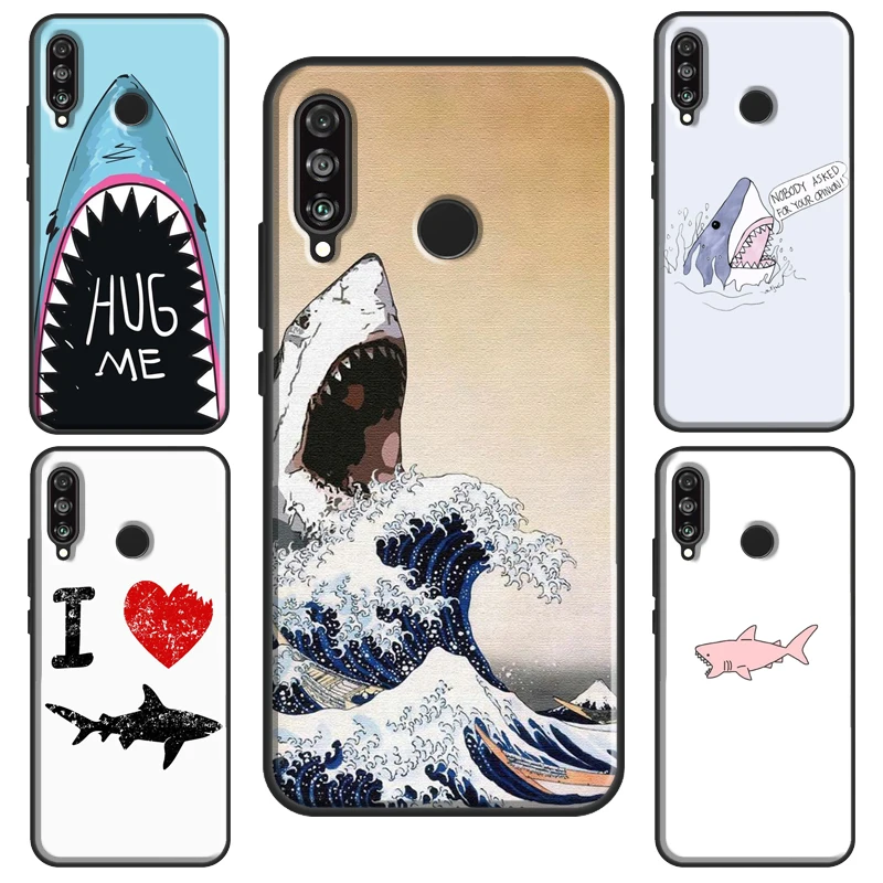 Love Shark Case For Huawei P30 Pro P20 P40 Mate 10 Lite P Smart 2019 Nova 5T Honor 8X 9X 8A 10i 20 | Мобильные телефоны и