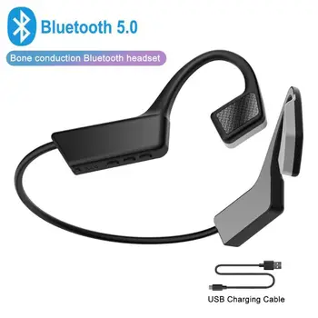 

Portable Wireless Bluetooth Headset Bone Conduction Headphones Built-in Battery 35EA