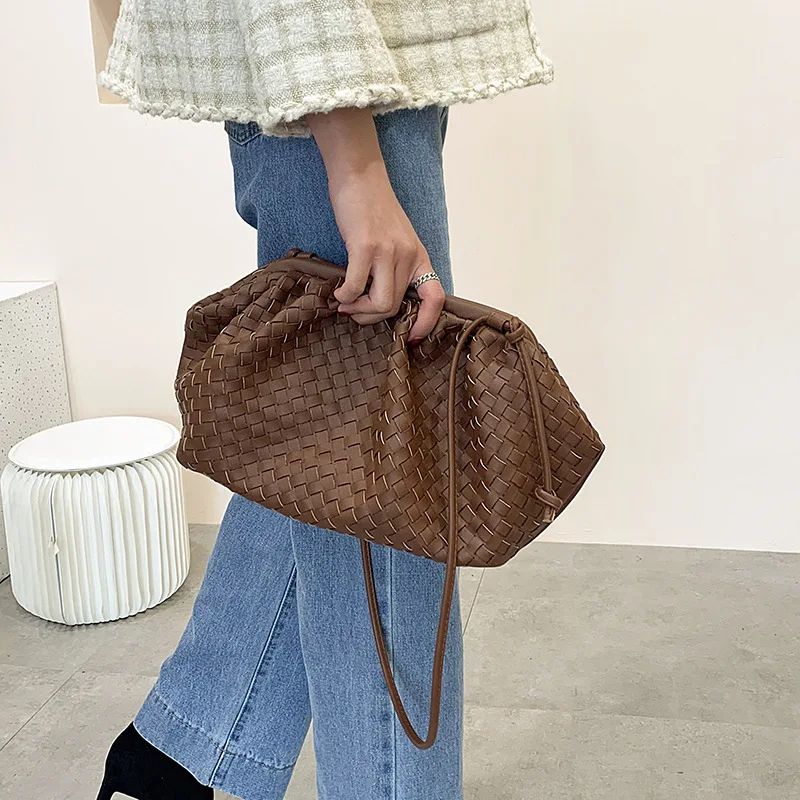 

High Grade Sense Bag Western Style WOMEN'S Bag 2020 Autumn And Winter New Style Fashion Korean-style Crossbody Bag Woven Mesh Re