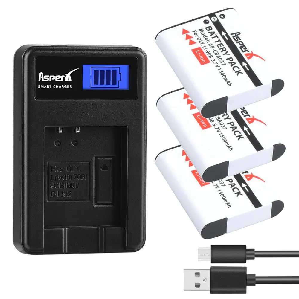Li 90B 92B литий ионный аккумулятор + ЖК зарядное устройство для Olympus XZ 2 SH 50 1 SP 100