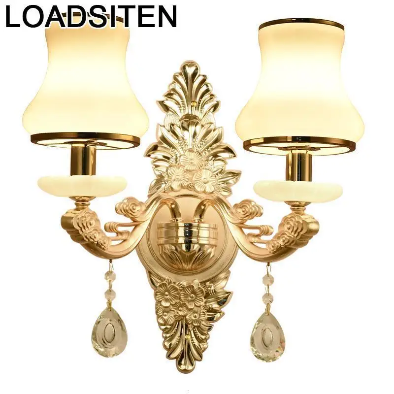 Декор Coiffeuse Avec Miroir Applique Murale Luminaire Wandlamp Crystal Lampara De Pared настенный светильник для