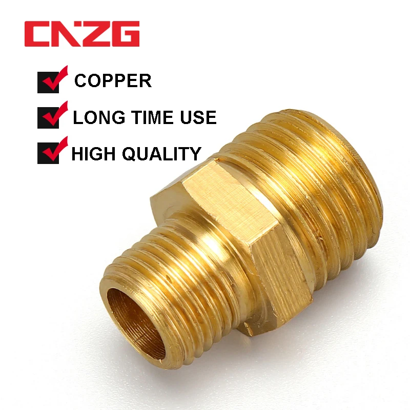 1PC 14mm OD Hose M24x1.5 Metric Female Thread Brass Pipe Fitting C Metric  Female Thread 1pc M24x1.5 Metric Male to Male Thread Brass Hex Nipple Pipe Fitti