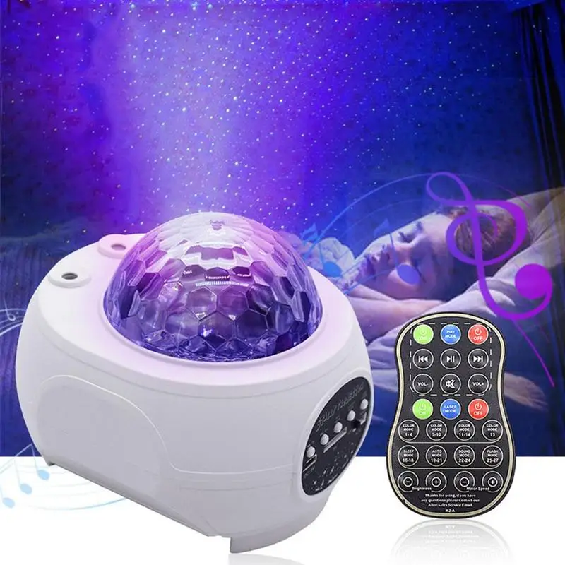 Creative Oval Kleurrijke Nachtlampje Galaxy Bluetooth Ster Projectie Licht Projector Starry Party Led Lamp
