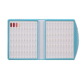

120 Color Nail Display Book with 120PCS False Nail Tips Portable Nail Polish UV Gel Color Card Chart Board Nail Art Salon DIY