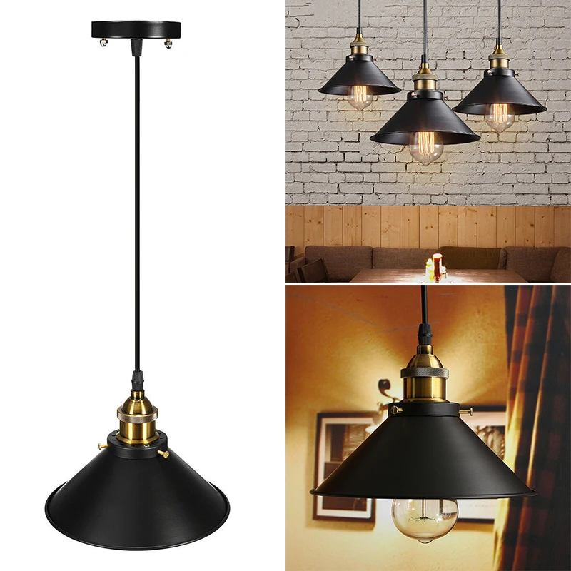 

High Quality Metal Vintage Cafe Pendant Lamp Fixture Edison Industrial Ceiling Hanging Lamp