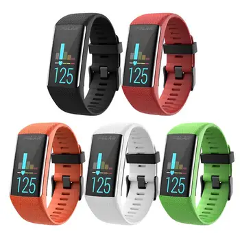 

New Replacement Wrist Strap Black Buckle Watch Strap Silicone Watch Strap For Polar A360 A370 GPS Smart Bracelet