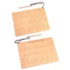 Montessori English Aphabet Uppercase & Lowercase Letters Board Digitals Number 0-9 Writing Training Toys for Students Preschool 4