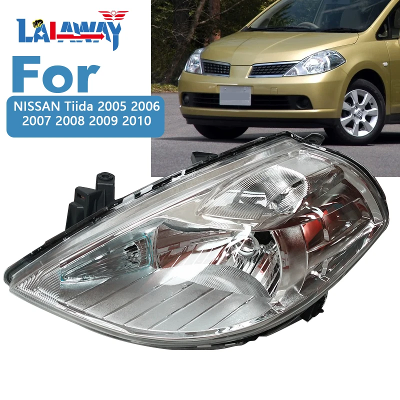 

Передсветильник фара в сборе для NISSAN Tiida 2005 2006 2007 2008 2009, правая/левая сторона в сборе, замена фары