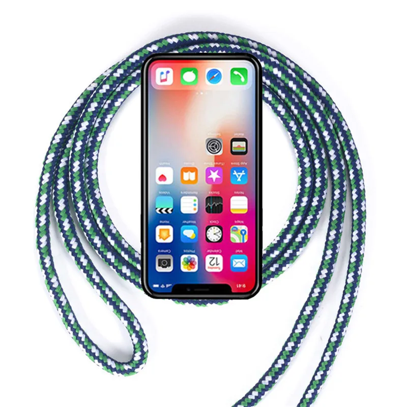 Strap Cord Phone Case for Xiaomi Mi Mi A2 A3 Lite Necklace Lanyard Carry Protective Phone Cover to Hang for Xiaomi Mi A1 Chain