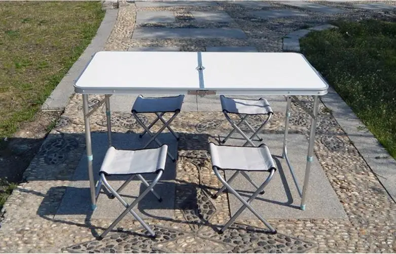 Открытый портативный складной стол бытовой Досуг Дикий стол, алюминиевый сплав простой стенд стол минималистский современный кемпинг стул