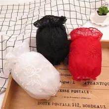 Кружевной манжет женский короткий двухслойный прозрачный рукав зимний пуховик манжета красный и белый черный и белый с узором