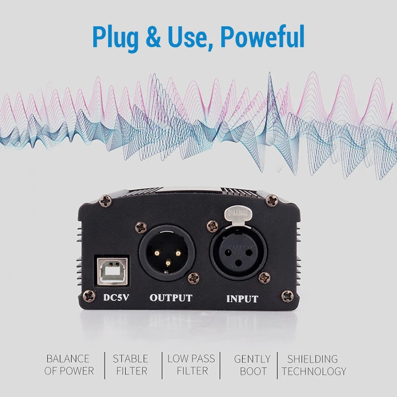 Generic USB Phantom Power For Bm 800 Studio Microphone Audio Interface