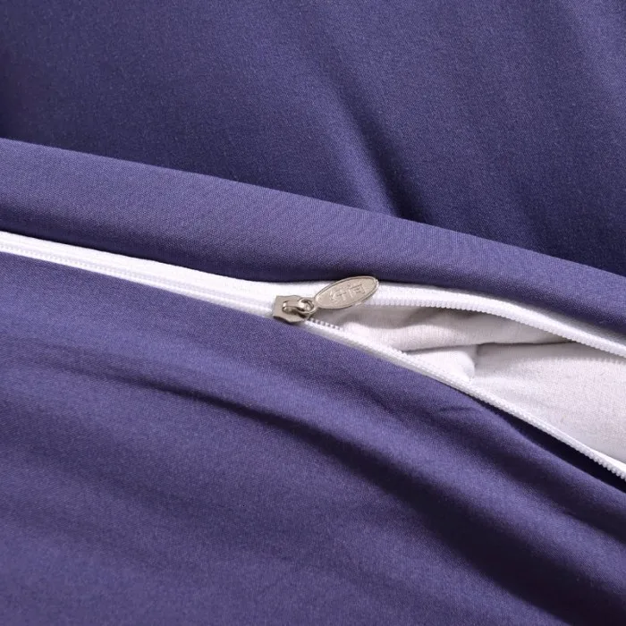 Solstice, двухсторонний Одноцветный Комплект постельного белья из 4 предметов, постельное белье с принтом, пододеяльник, наволочка