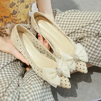 

Pointed Toe Shallow Mouth Breathable Shoes 2020 Fashion Women's Female Footwear Elegant All-Match Casual Sneaker Tennis Modis