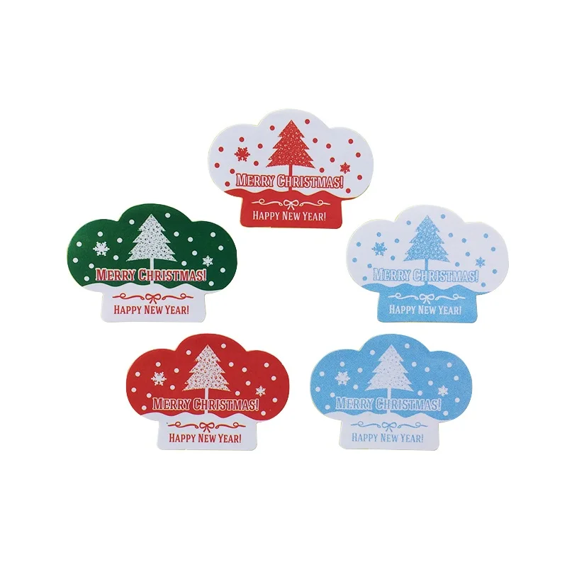 

120pcs/pack Green Red Blue MERRY CHRISTMAS Tree Gift Creative Stationery Sealing Stickers