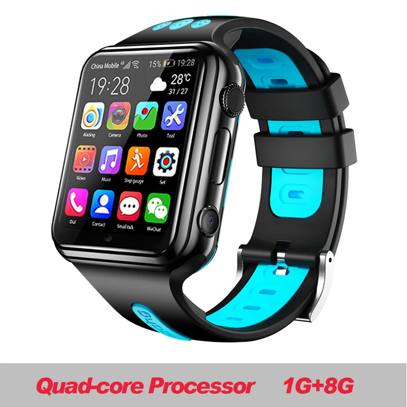 W5 8G black blue 696 H1/W5, 4G, gps, Wi-Fi, для студентов/детей, Смарт-часы, телефон, система android, часы, приложение, установка, Bluetooth, умные часы, 4G, sim-карта - Цвет: W5 8G black blue