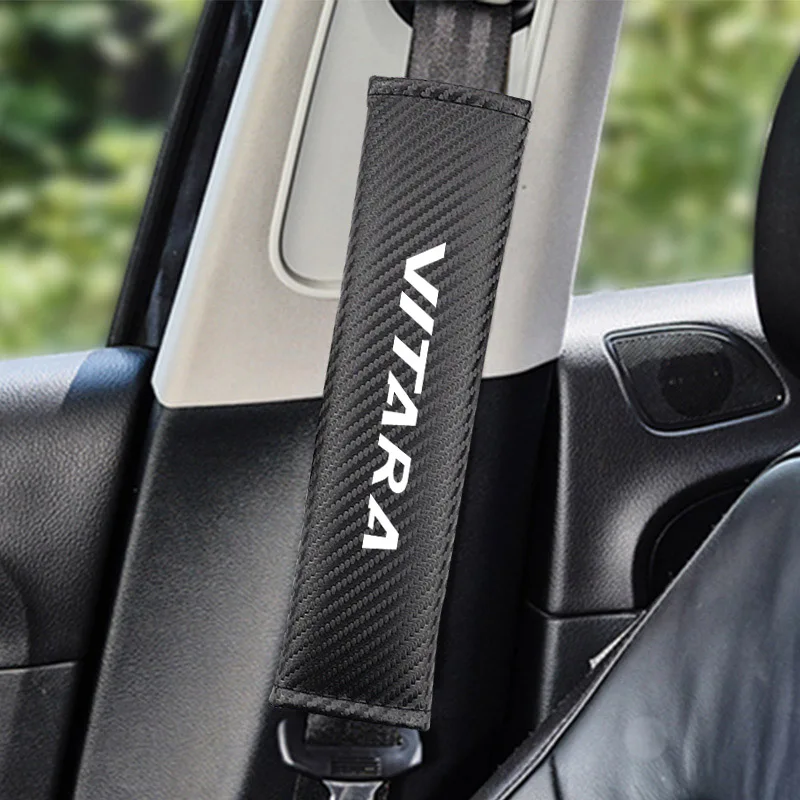 2 шт. автомобильный ремень безопасности для Suzuki Vitara автомобилей Защита плеча автомобиля-Стайлинг Накладка для ремня безопасности автомобиля сиденье