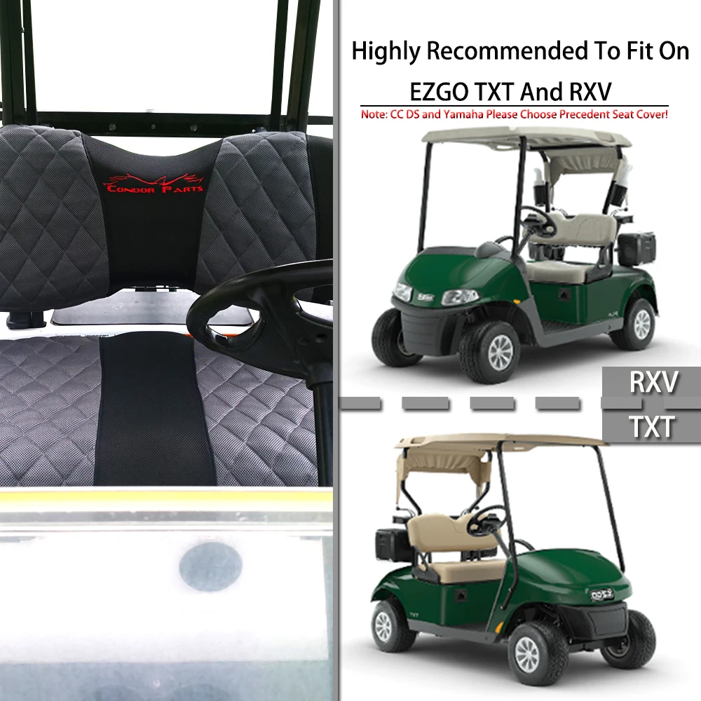 Polyester Golf Cart Seat Cover Set  Ezgo Txt Golf Cart Accessories - Golf  Cart Seat - Aliexpress