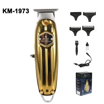 

KM-1973 Electric Hair Trimmer Hairdressing Scraper Kemey T Shape Blade Kmei Cliper Kimei Cutter for Edges Keimei Steel Hair Cuts