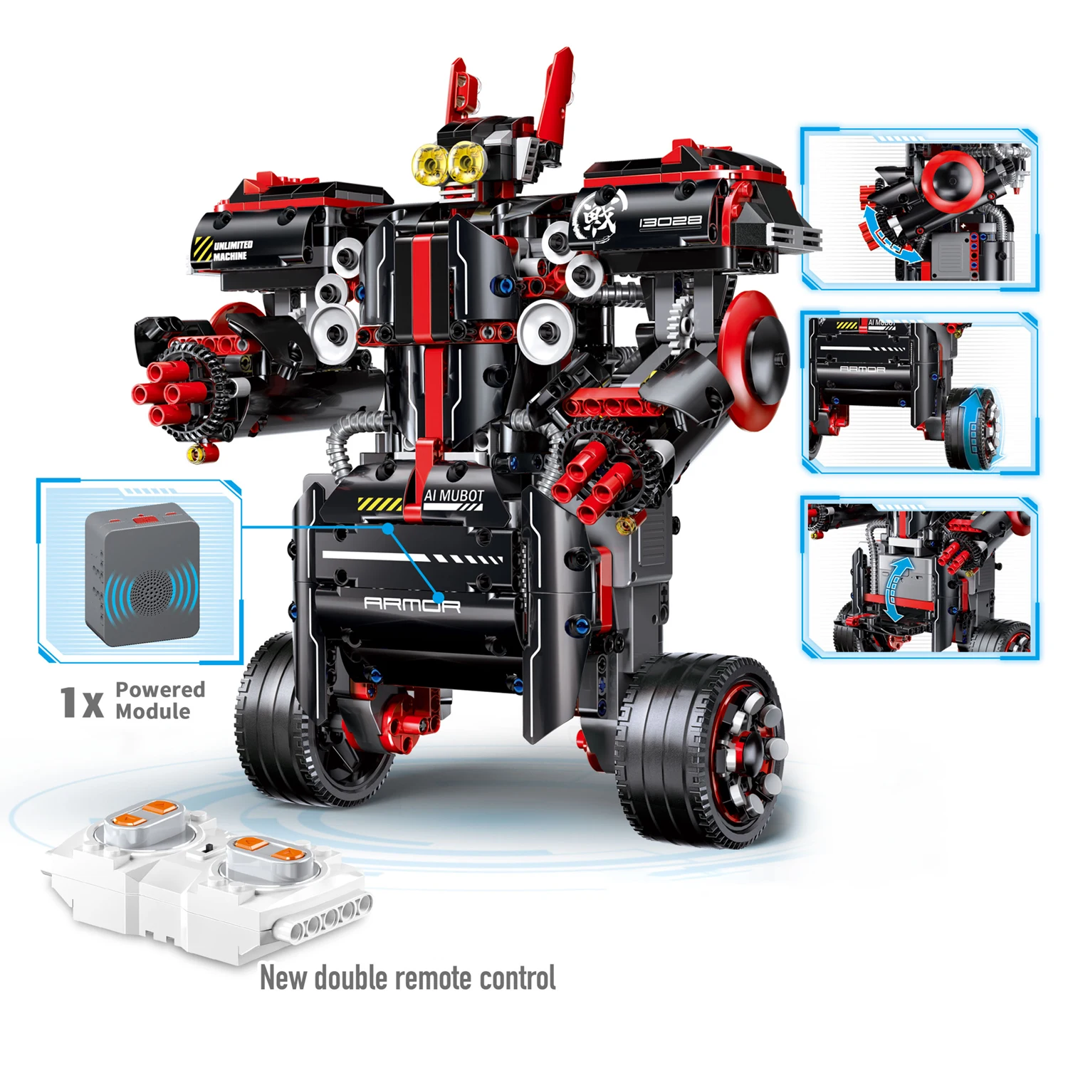 RC робот RC развивающие строительные блоки DIY сборка сбалансированное Программирование RC робот 2,4G дистанционное управление приложение управление игрушки для детей