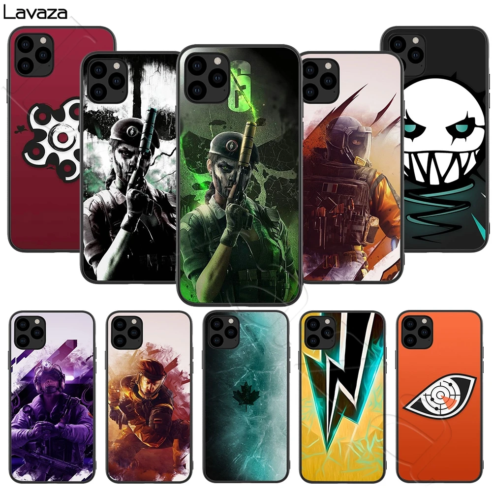 

Lavaza R6 Rainbow Six Siege Silicone Soft Case for iPhone 11 Pro XS Max XR X 8 7 6 6S Plus 5 5S SE