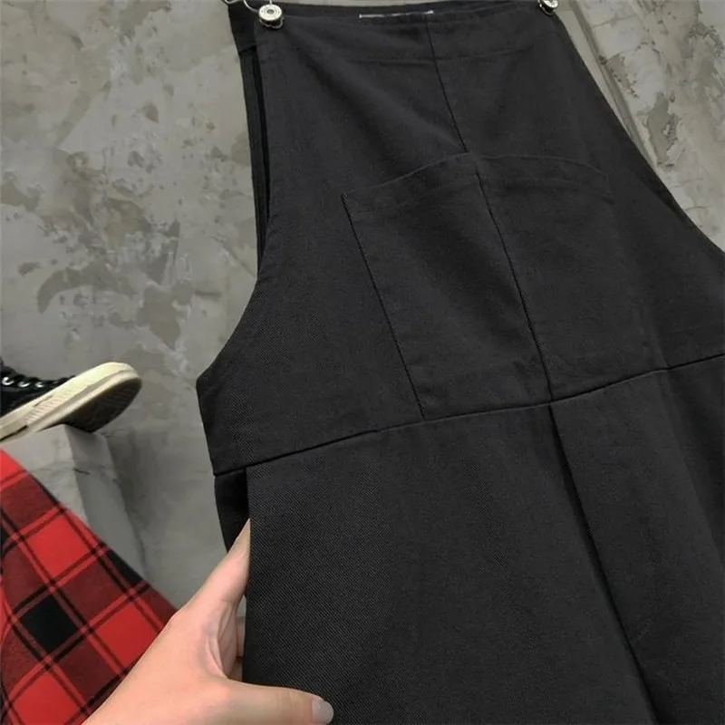 Women Jumpsuit Denim Loose Elegant Lovely Harajuku All-match Female Leisure Chic Overalls Retro Trendy Front Pocket New Fashion