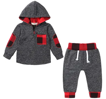

Newborn Baby Girls Clothes 2019 Autumn Baby Boys Clothes Hoodies+Pants 2pcs Outfit Suit Costume Infant Clothing For Baby Sets