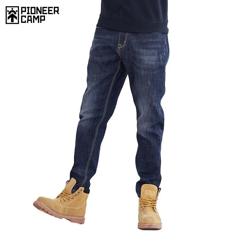 Pioneer Camp-pantalones vaqueros gruesos y cálidos para ropa de marca, color calidad sólida, ANZ710001, Otoño e - AliExpress Ropa de hombre