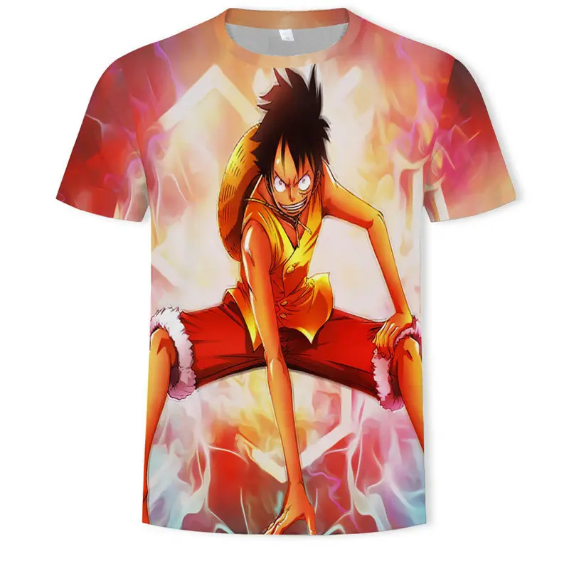 T564 Luffy, сдельные футболки для мужчин/женщин, новинка, модная хип-хоп футболка, Повседневная брендовая одежда, 3D принт, летние топы, футболки, футболка - Цвет: T564