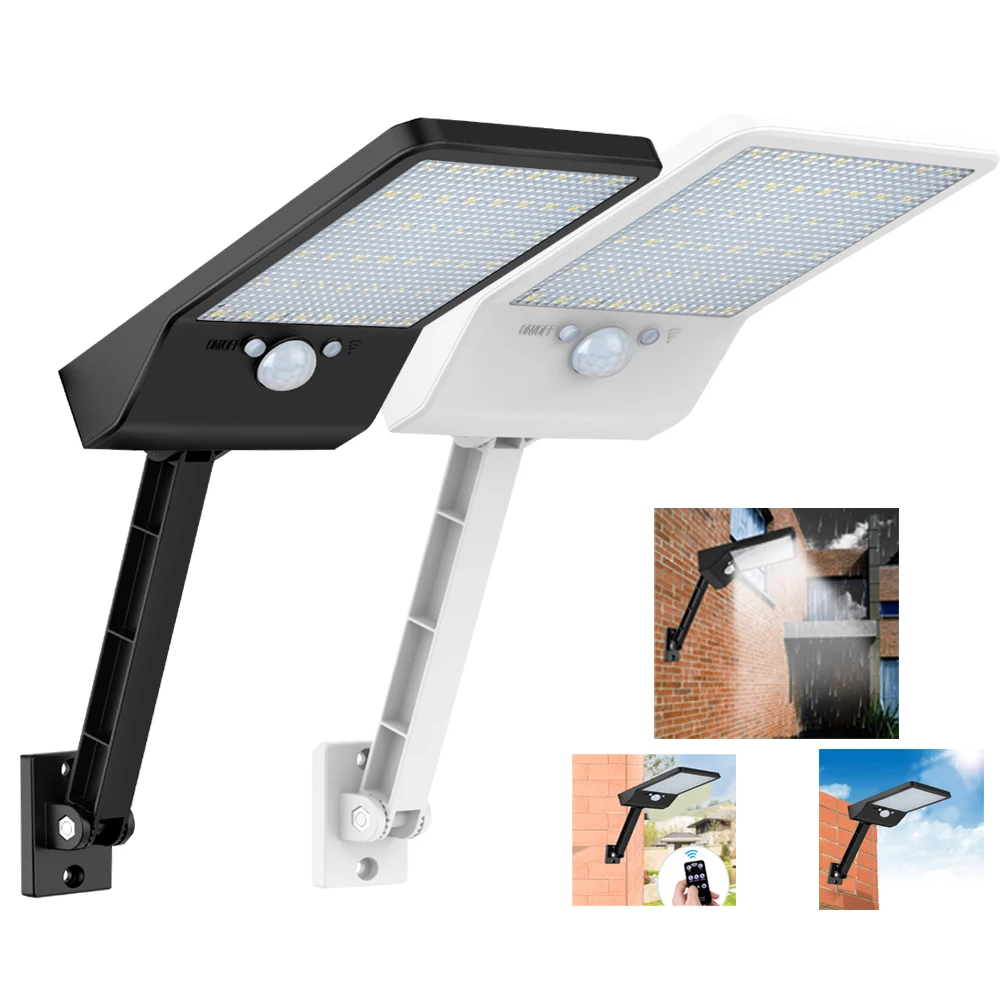 

spot 48 LED Lamp With Radar Motion Sensor Highlight Waterproof For Outdoor Lighting remote control bracket solar street light