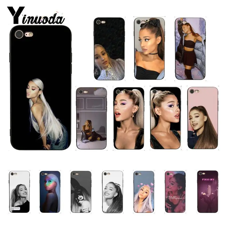 Yinuoda Ariana Grande Мягкий силиконовый чехол для телефона из ТПУ iphone 8 7 6 6S X XS MAX 5 5S SE XR 10 11