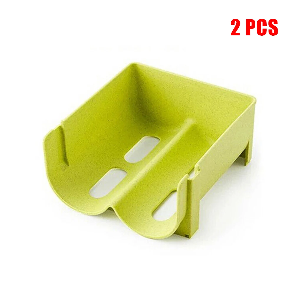 Green-2pcs Штабелируемый Шкаф для хранения напитков, шкаф для хранения, лоток, держатель DC156 - Цвет: Green-2pcs