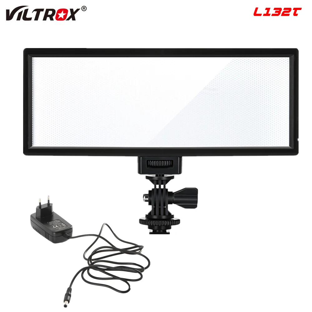 

cz stock VILTROX L132T Photo Studio LED Video Light Fill Light Photography Lighting Light for Canon Nikon DV Camcorder DSLR