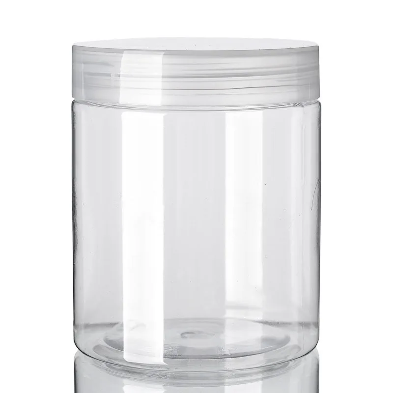 

20pcs*300G Cream Jar Empty Cosmetic Container Plastic Makup Mask Refillable Canister Packing Pot Cans Aluminum Cap